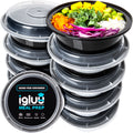 Round Reusable Containers with Airtight Lids - 828ml