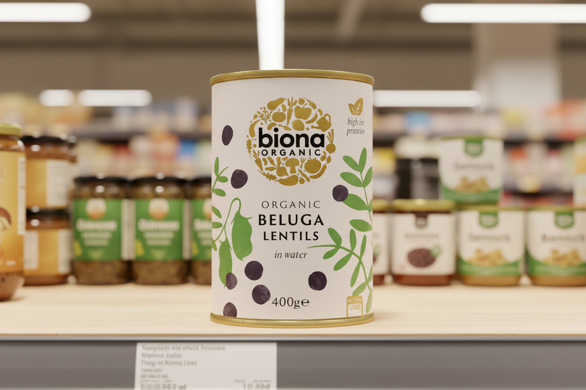 Biona Organic Beluga Lentils - 400g