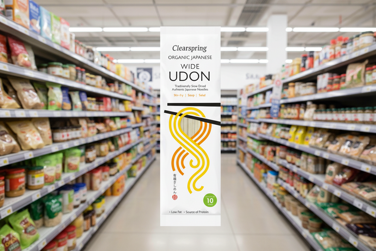 Clearspring Wide Udon Noodles - Organic  - 200g