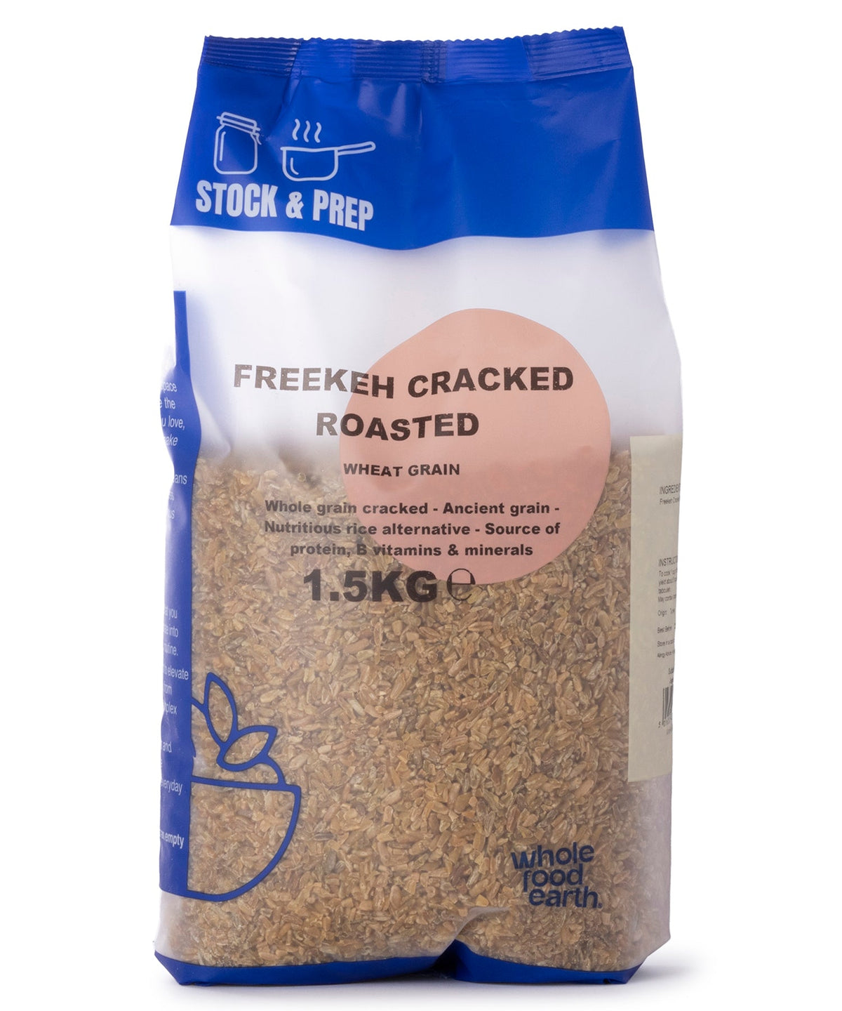 Freekeh Cracked Roasted Wheat Grain - Stock & Prep - 1.5kg