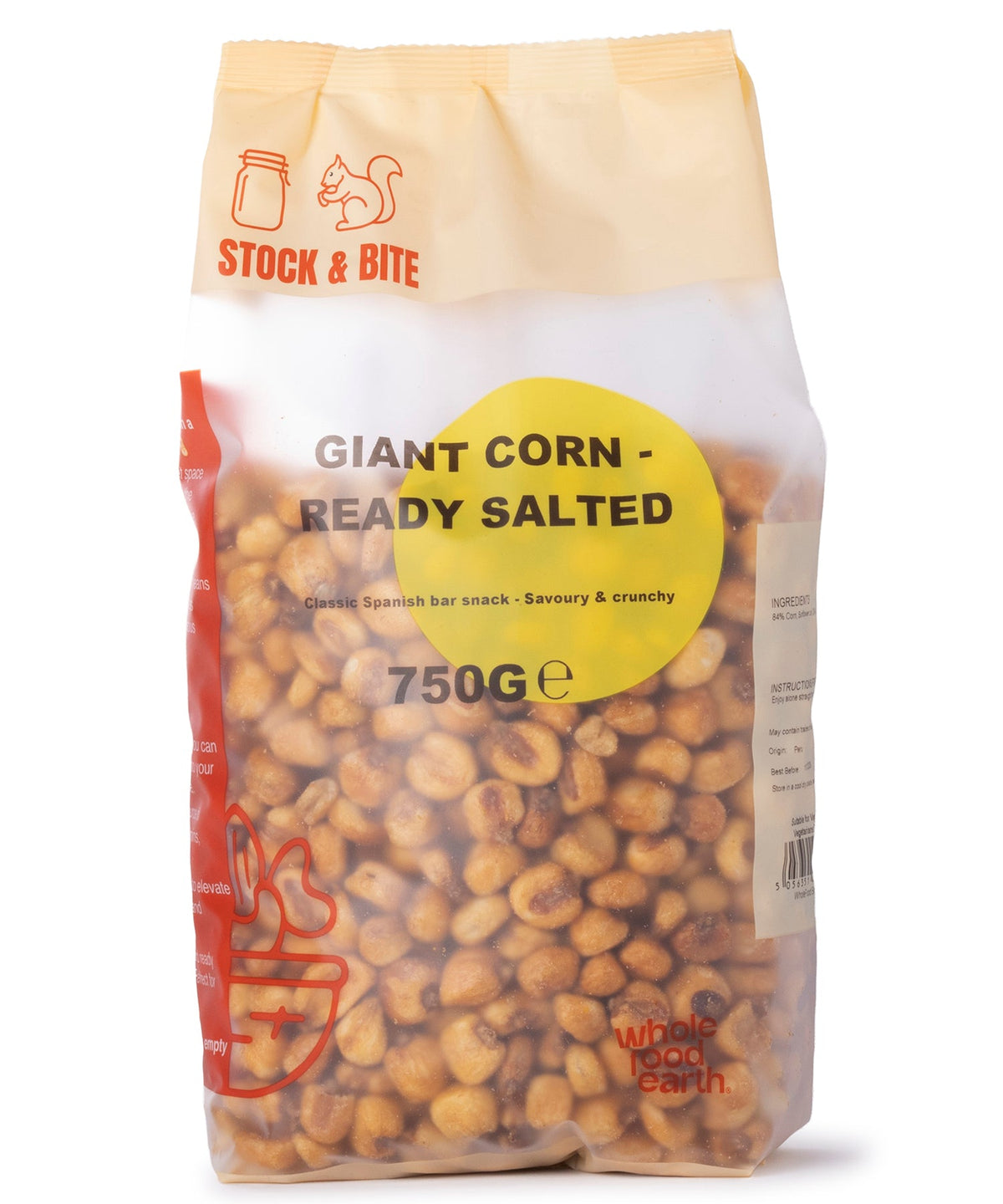 Giant Corn - Ready Salted - Stock & Bite - 750g