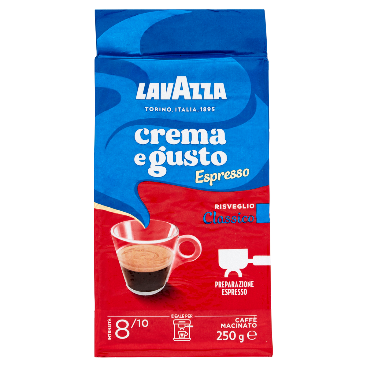Lavazza Crema e Gusto Ground Coffee 8/10 250g