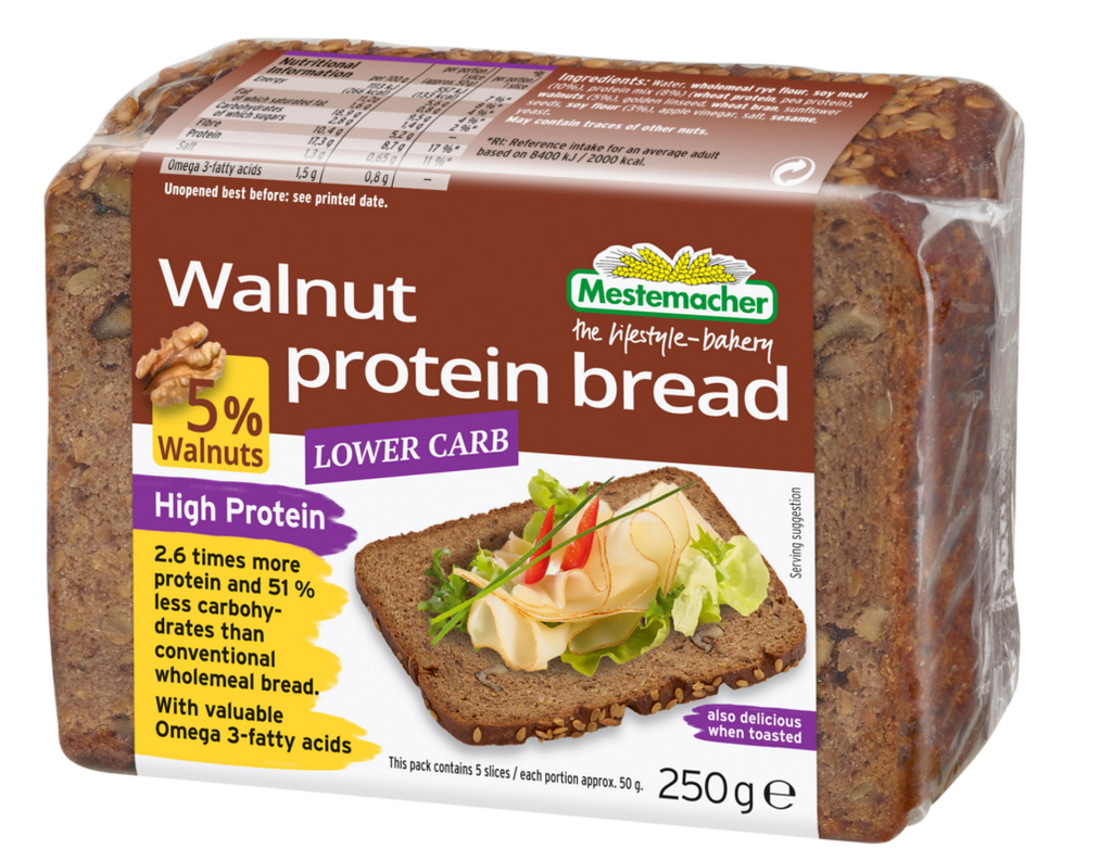 Mestemacher Walnuts High Protein Low Carb Keto Bread 250g