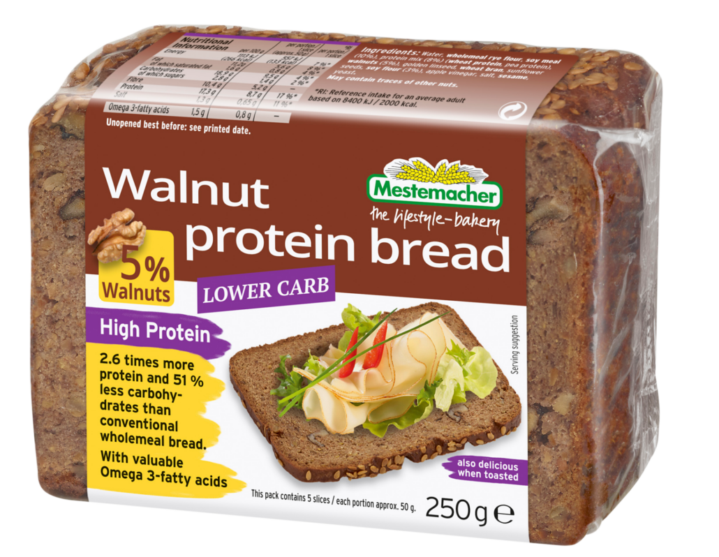 Mestemacher Walnuts High Protein Low Carb Keto Bread 250g