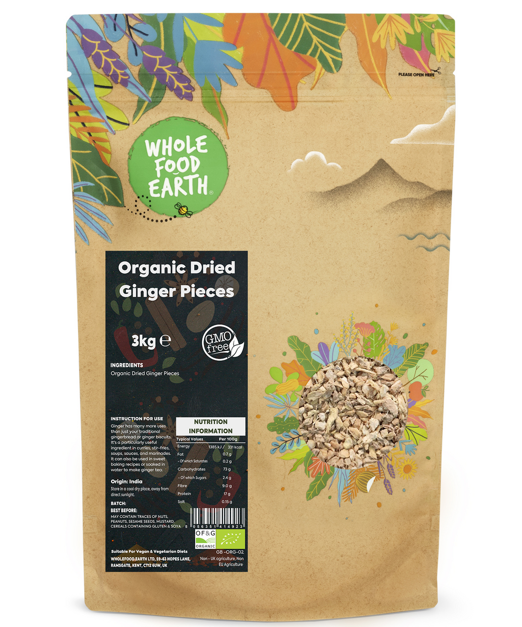 Organic Ginger Root Cut Pieces