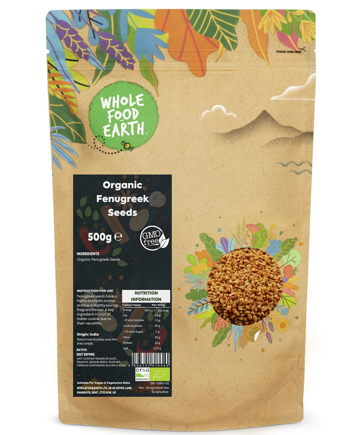 Organic Fenugreek Seeds Whole
