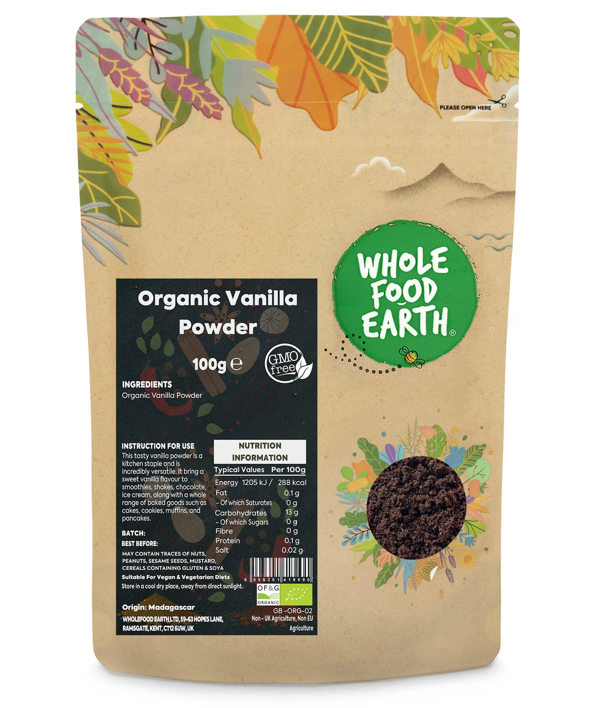 Organic Vanilla Powder