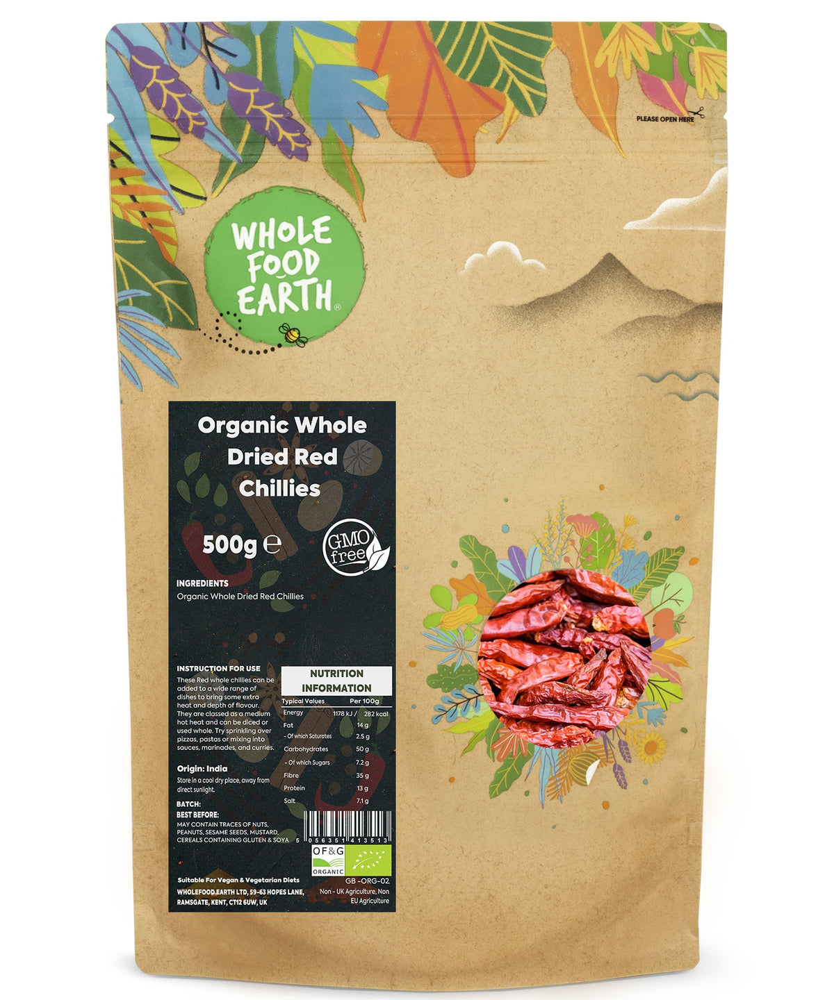 Organic Red Chilli Whole