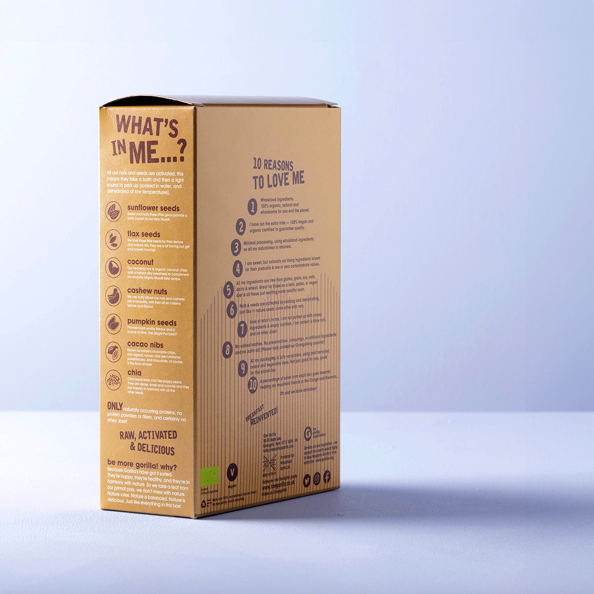 Organic Mighty Muesli Keto - 250g - RAWGORILLA