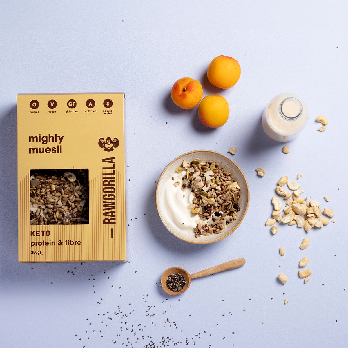 Organic Mighty Muesli Keto - 250g - RAWGORILLA
