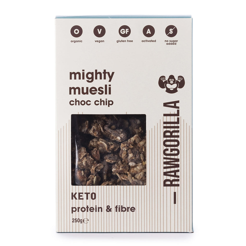Organic Mighty Muesli Chocolate Chip Keto - 250g - RAWGORILLA