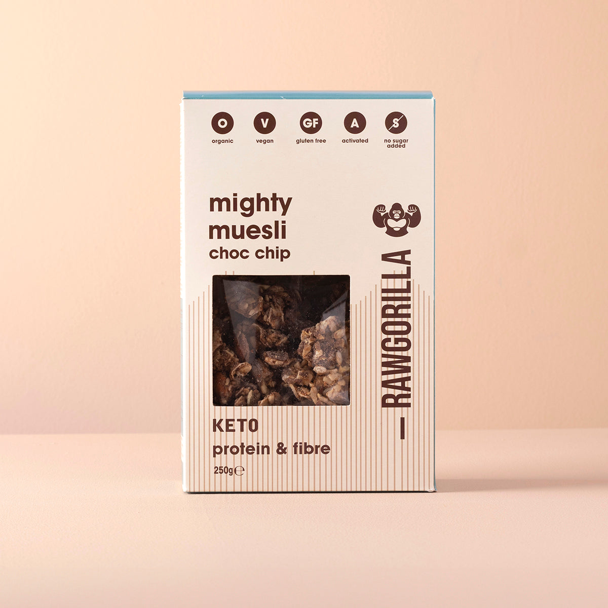 Organic Mighty Muesli Chocolate Chip Keto - 250g - RAWGORILLA