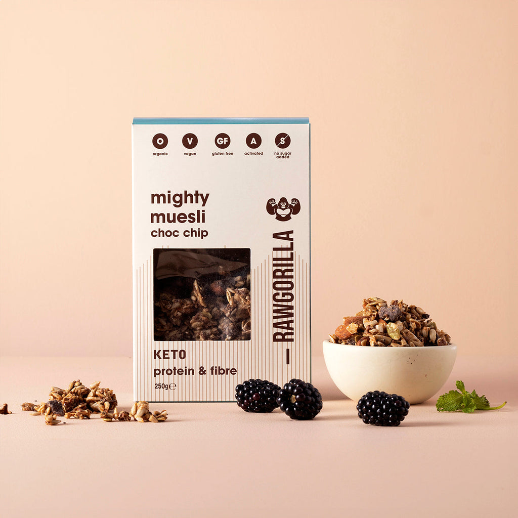 Organic Mighty Muesli Chocolate Chip Keto - 250g - RAWGORILLA