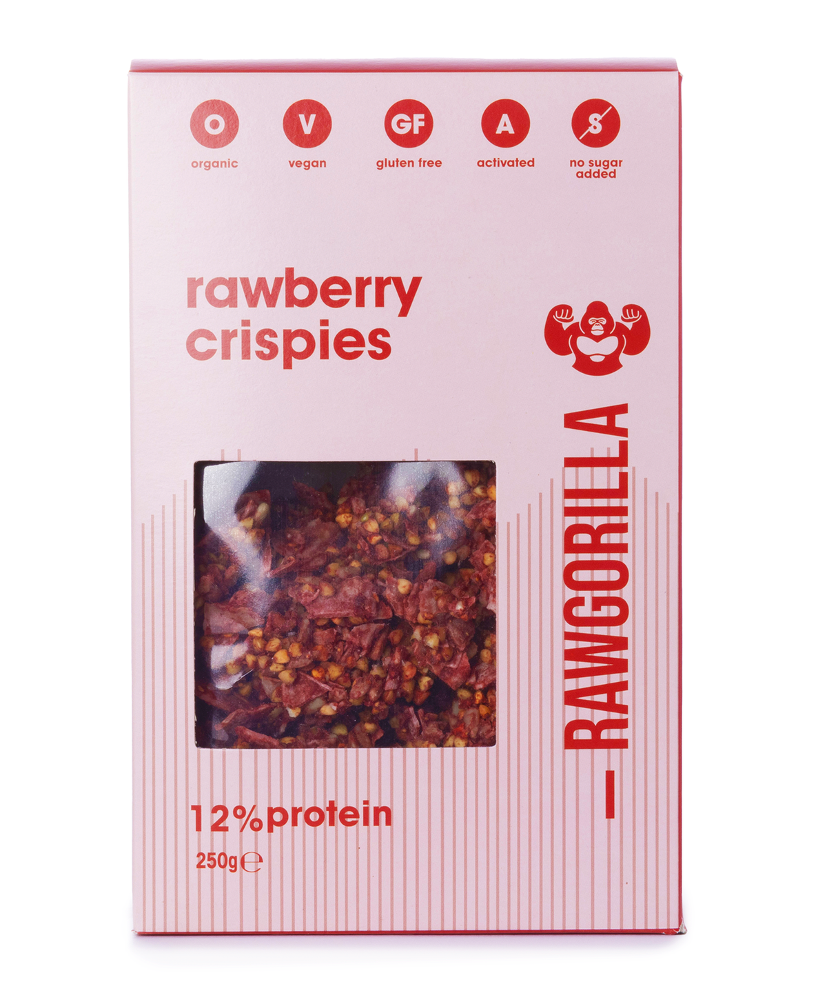 Rawberry Crispies - 250g - RAWGORILLA