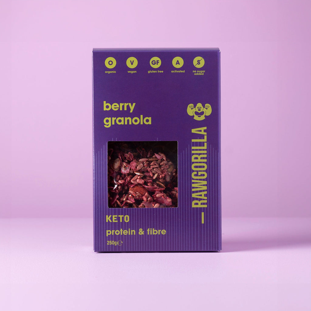 Organic Berry Granola Cereal Keto - 250g - RAWGORILLA