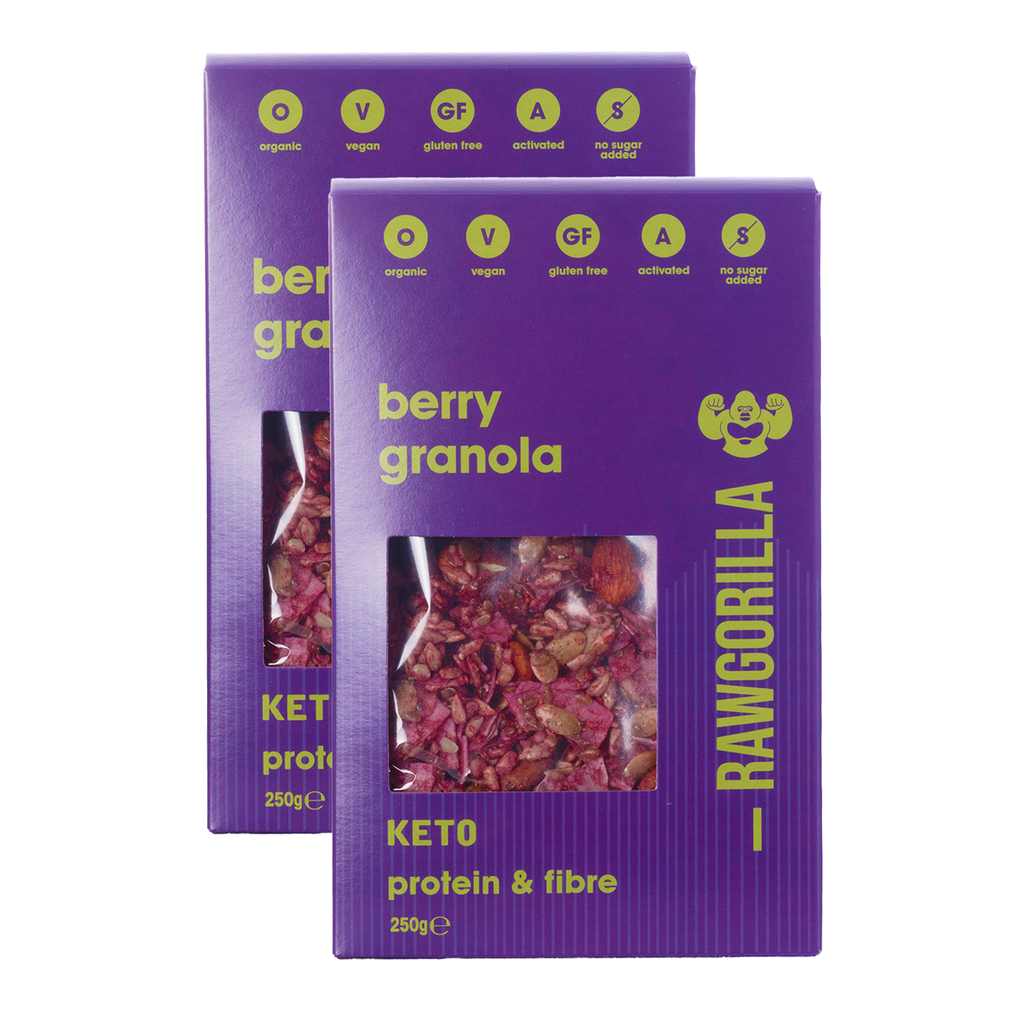 Organic Berry Granola Cereal Keto - 250g - RAWGORILLA