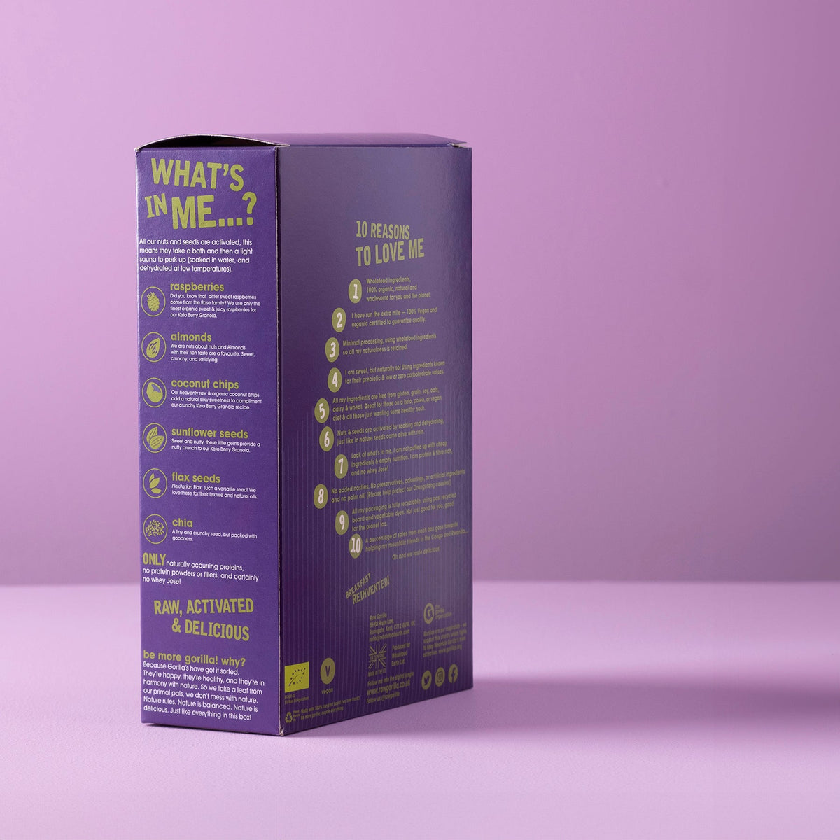 Organic Berry Granola Cereal Keto - 250g - RAWGORILLA