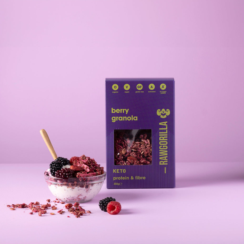 Organic Berry Granola Cereal Keto - 250g - RAWGORILLA