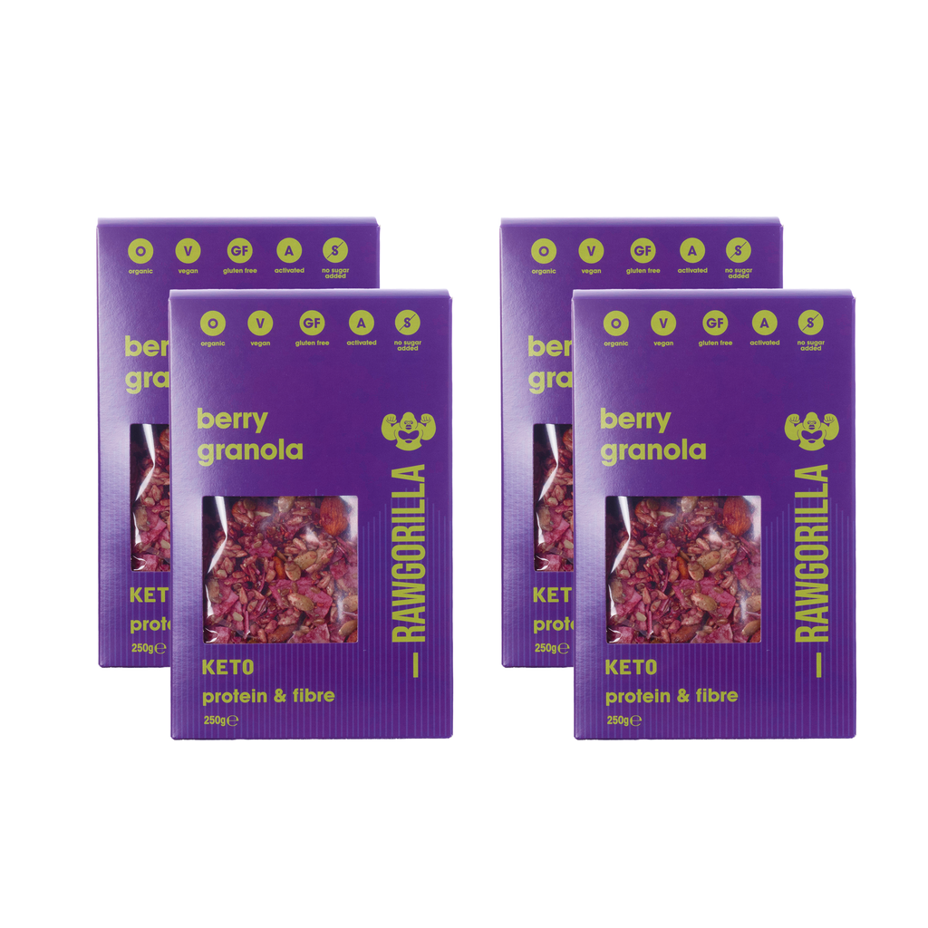 Organic Berry Granola Cereal Keto - 250g - RAWGORILLA