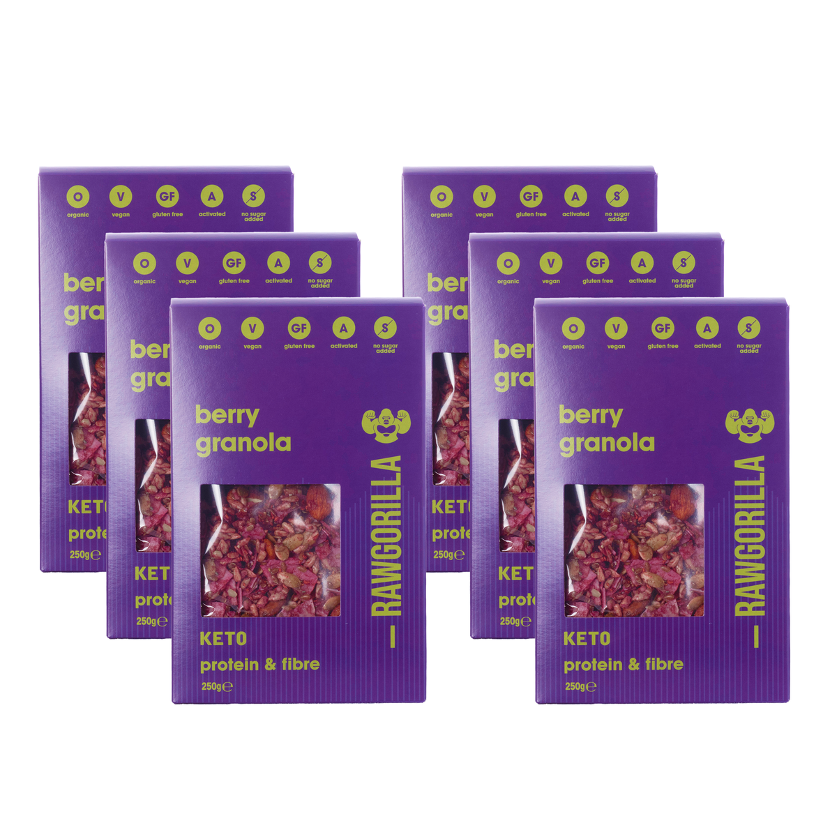 Organic Berry Granola Cereal Keto - 250g - RAWGORILLA