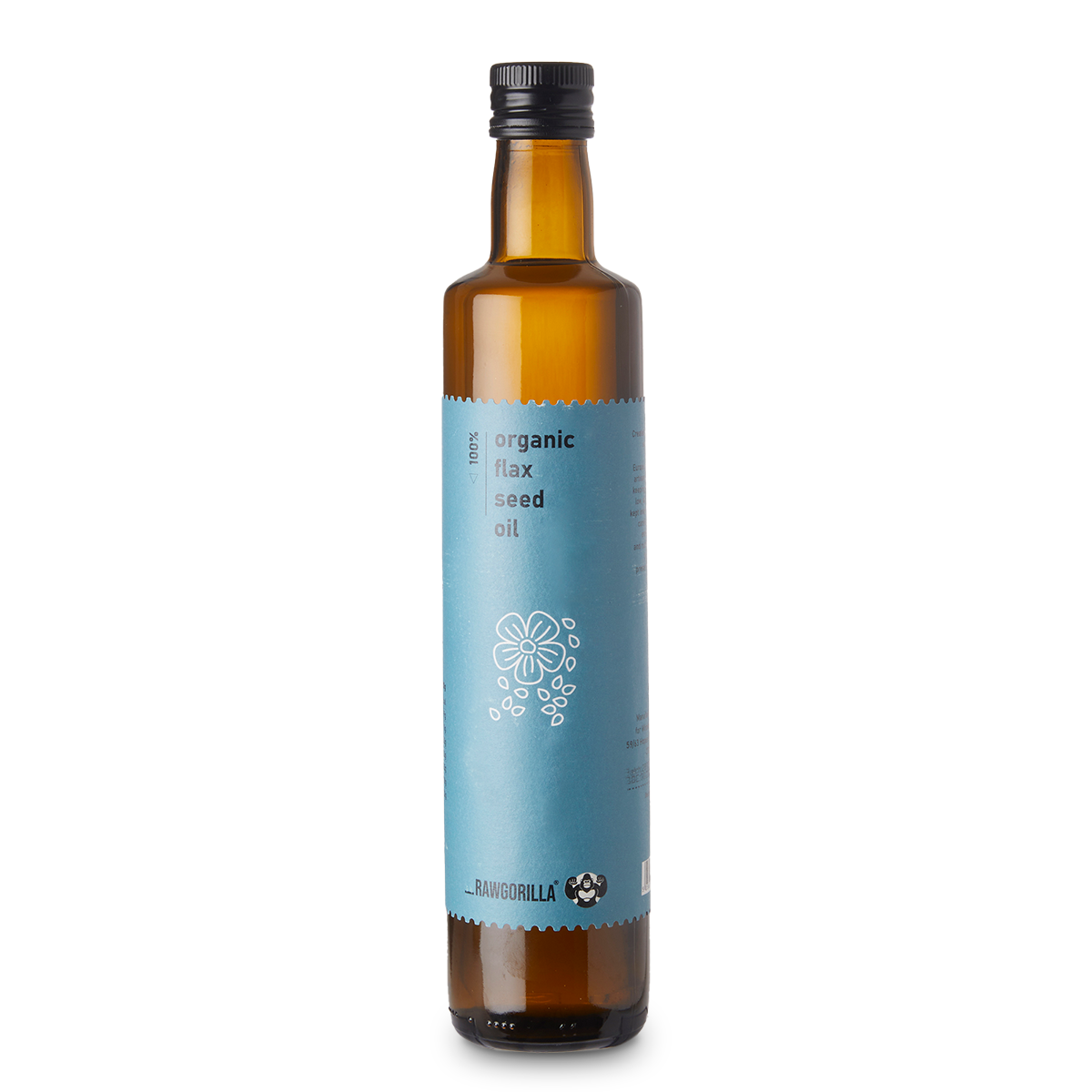 Cold Pressed Organic Flaxseed Oil   - 500ml - RAWGORILLA
