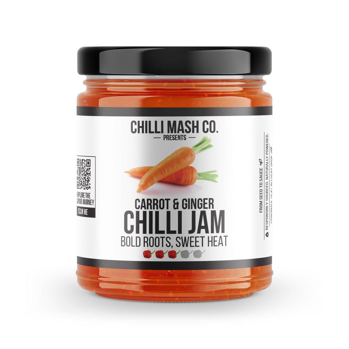 Carrot & Ginger Chilli Jam | 190g | Chilli Mash Company | Persian Inspired