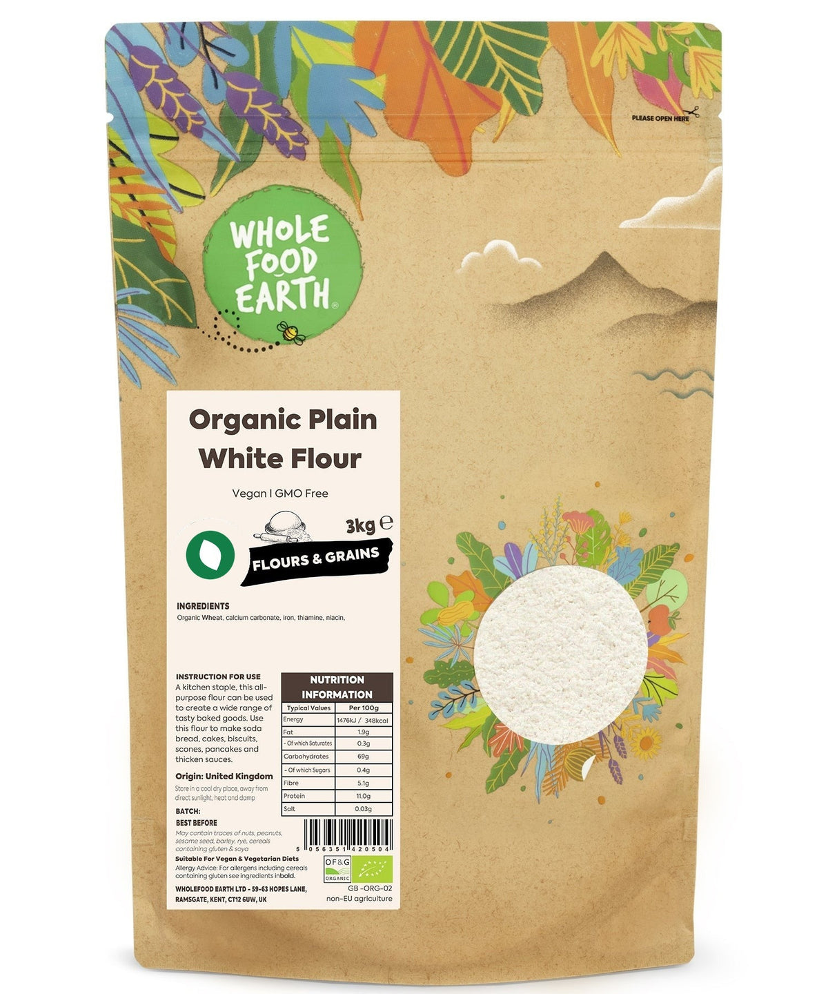 Organic Plain White Flour