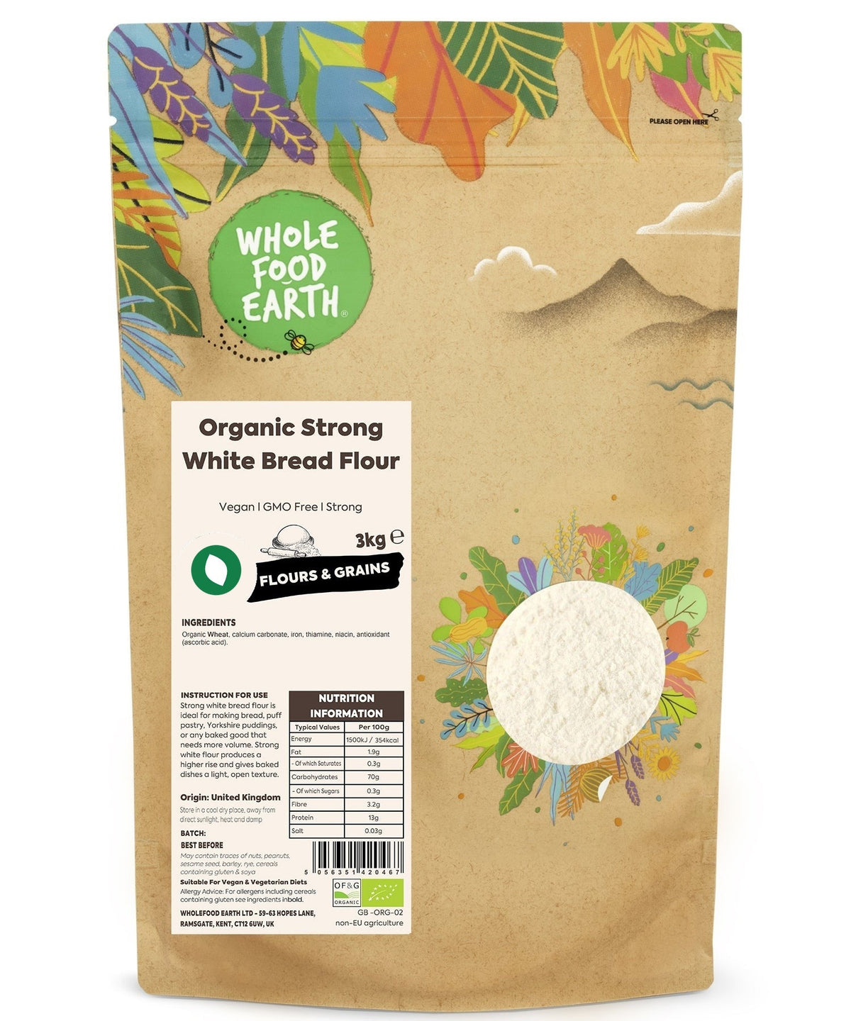 Organic Strong White Bread Flour