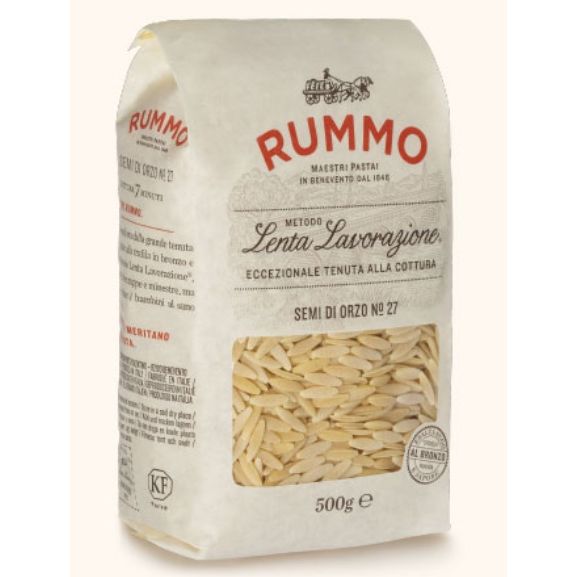 Rummo Semi Di Orzo No 27 Italian Orzo Pasta Pack 500g