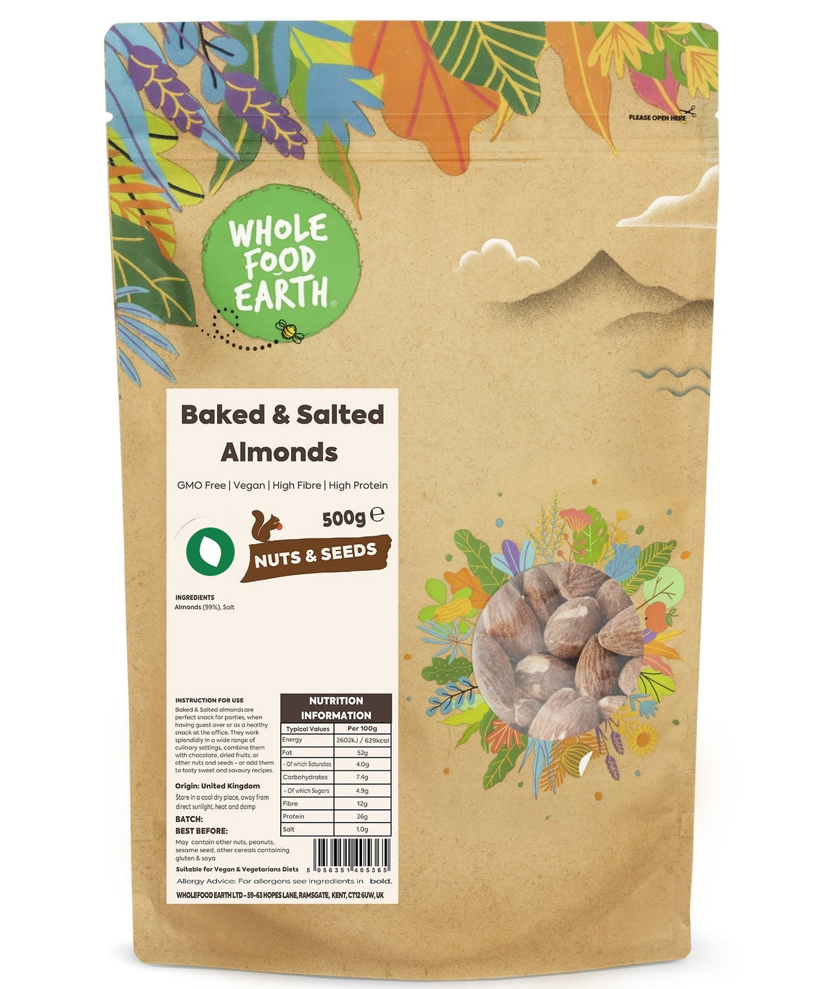 Roasted & Salted Almonds (Baked)
