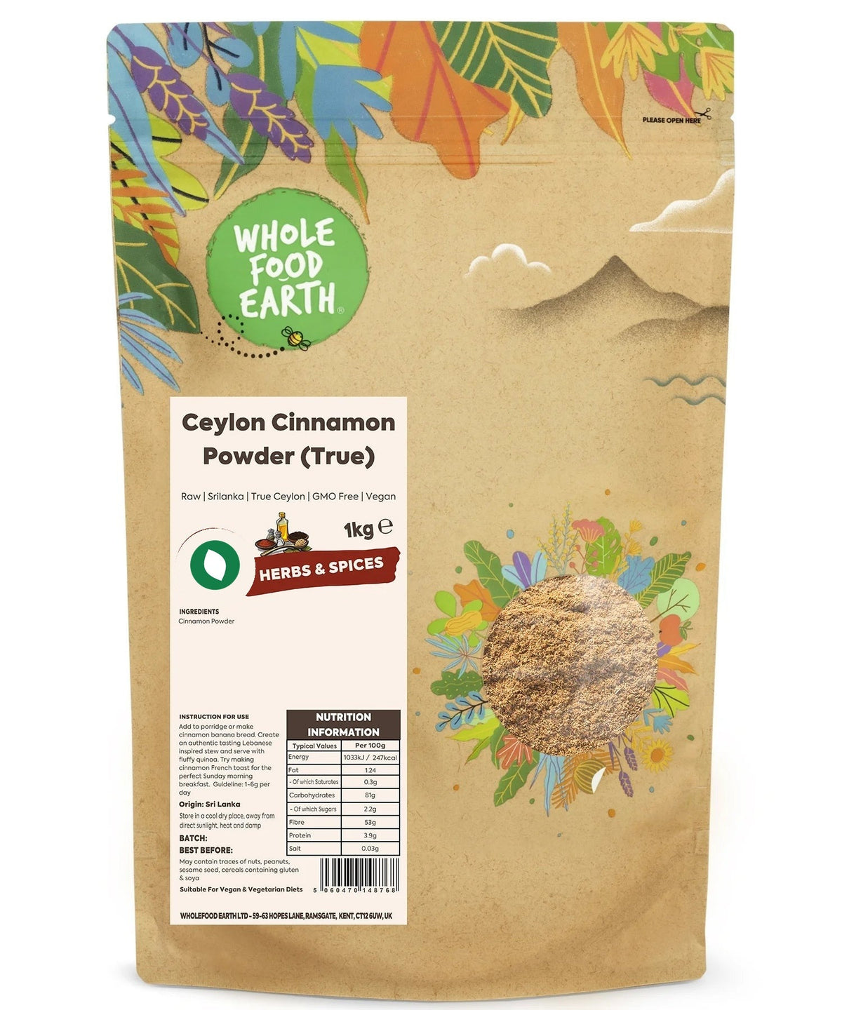 Ceylon Cinnamon Powder (True)