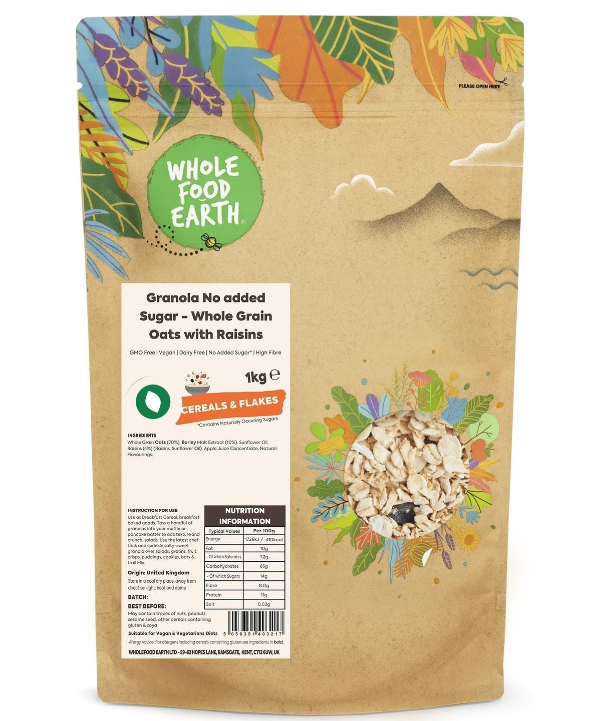 Granola No added Sugar