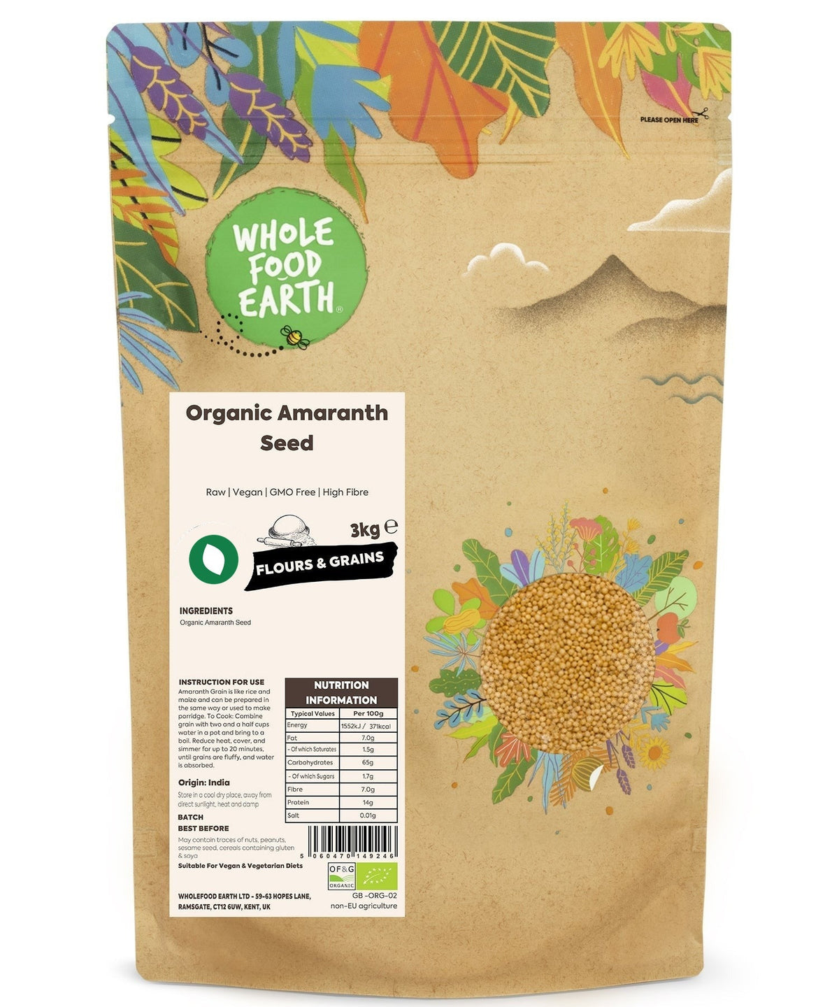 Organic Amaranth Seed