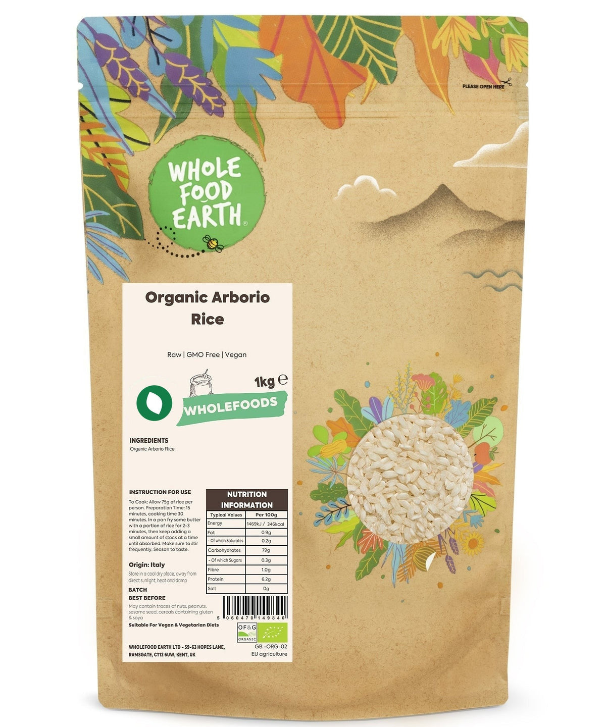 Organic Arborio Rice