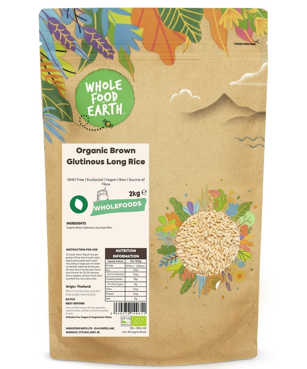 Organic Brown Glutinous Long Rice
