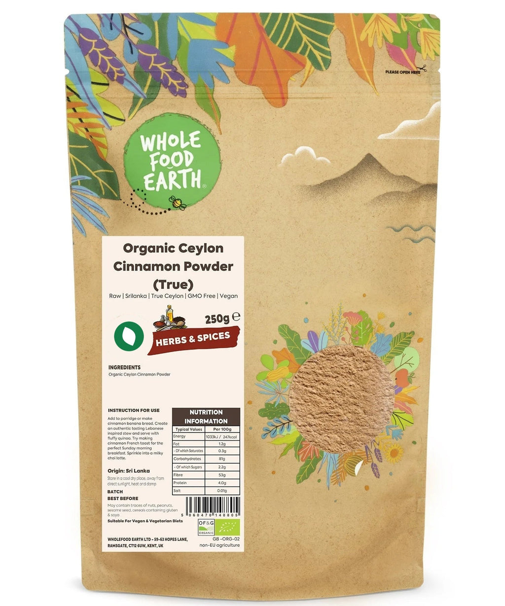 Organic Ceylon Cinnamon Powder (True)