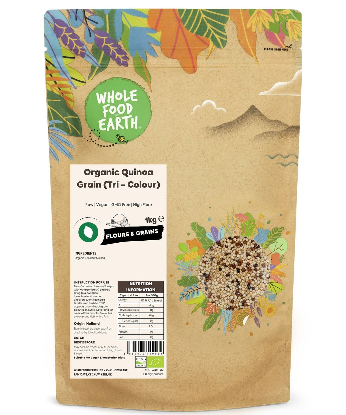 Organic Quinoa Grain (Tri - Colour)