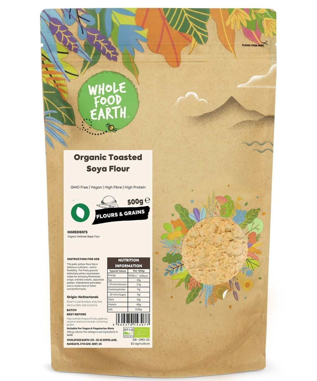 Organic Toasted Soya Flour
