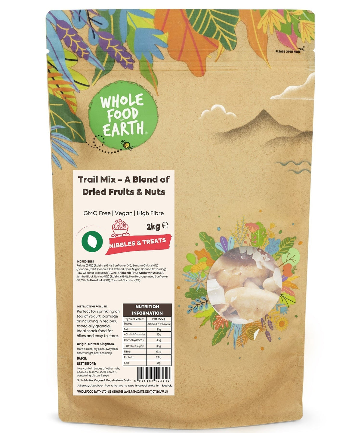 Trail Mix - A Blend of Dried Fruits & Nuts