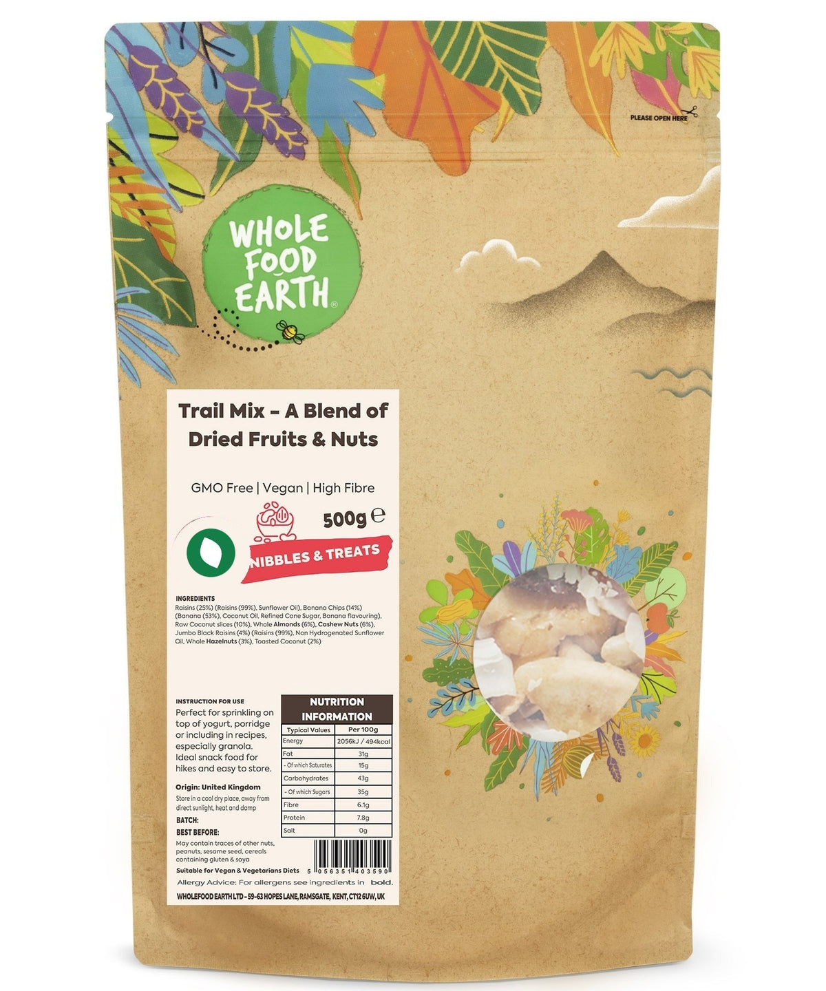 Trail Mix - A Blend of Dried Fruits & Nuts