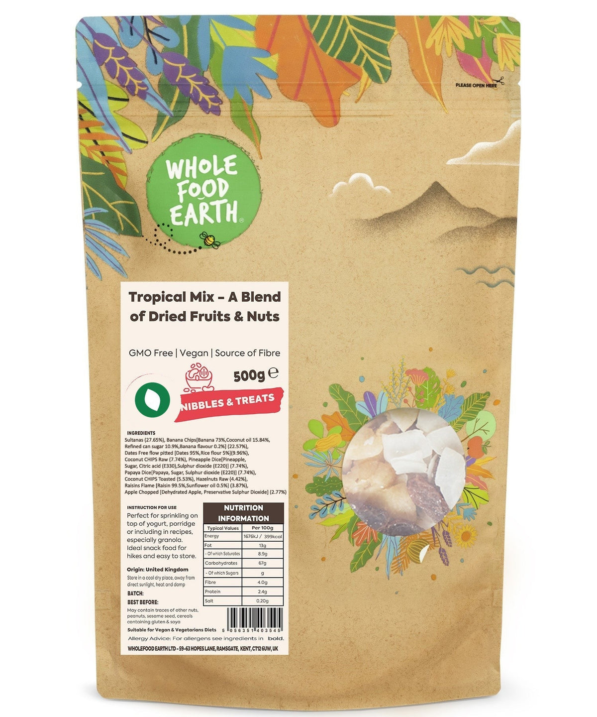 Tropical Mix - A Blend of Dried Fruits & Nuts