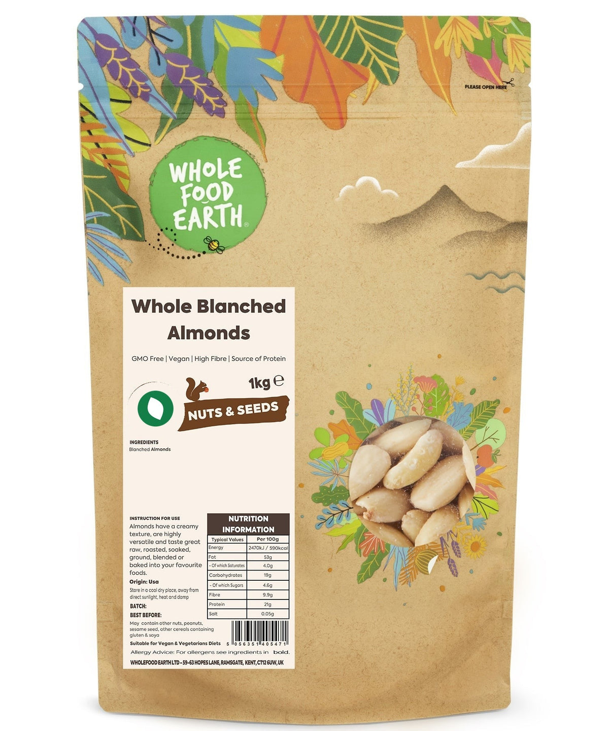 Whole Blanched Almonds